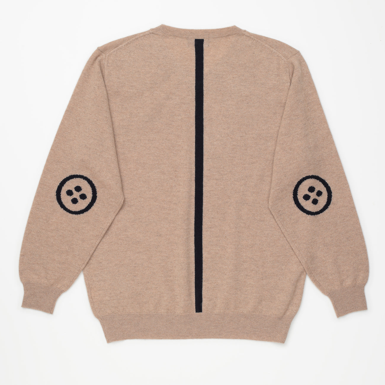 MEN Cashmere V-knit〈カシミヤ製 Vネックニット_ベージュ〉