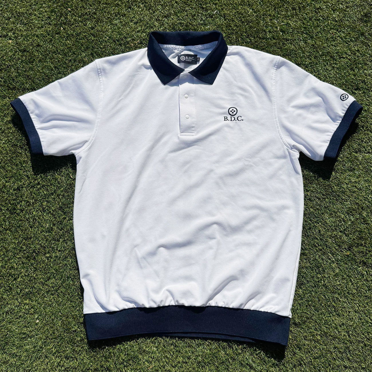 MEN RIB POLO SHIRTS 001〈リブポロ_001_ホワイト〉