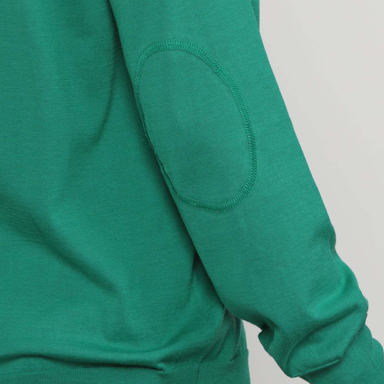 MEN V-NECK SILK KNIT〈Vネックニット_グリーン〉