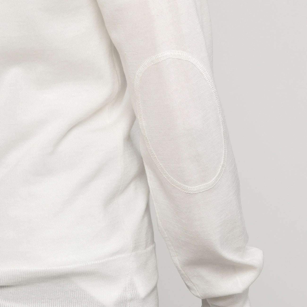 WOMEN CREW-NECK SILK KNIT〈クルーネックニット_ホワイト〉