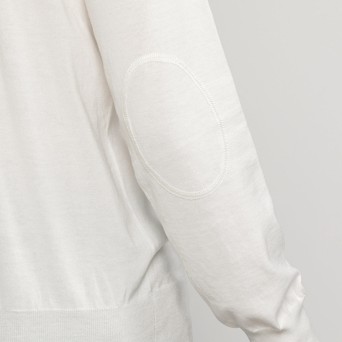 MEN MOCK-NECK SILK KNIT〈モックネックニット_ホワイト〉