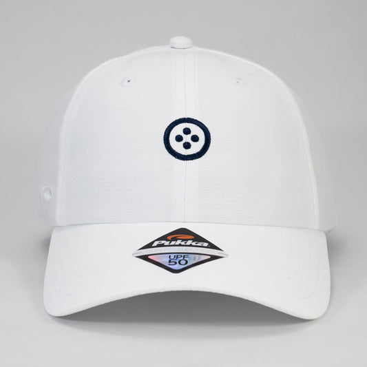 UNISEX POINT CAP 02〈Pukka社製 ポイントキャップ02_ホワイト〉