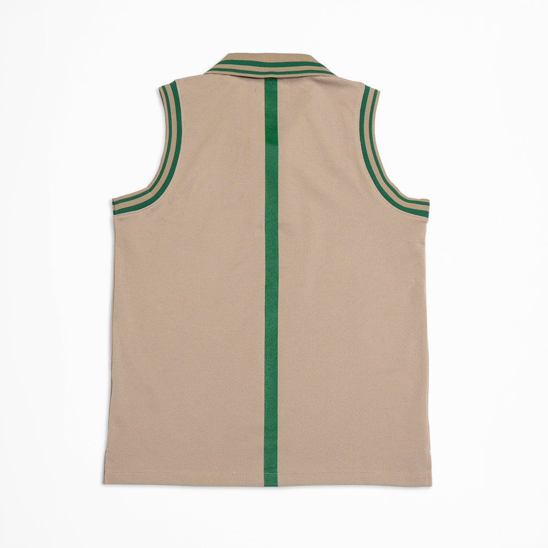 WOMEN NO SLEEVE POLO 002〈ノースリーブポロ_002_ベージュ〉 – B.D.C.