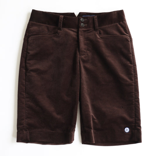 WOMEN Yukino KIKUMA"Copsule Collection"SHORTPANTS 002〈"Yukino KIKUMA"コーデュロイショートパンツ_ダークブラウン〉