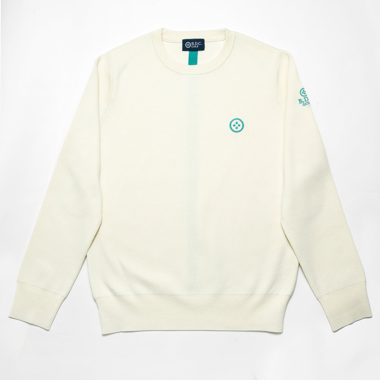 WOMEN  BASIC COTTON SILK CREW-KNIT 002〈コットン+シルク クルーネックニット_ホワイト〉