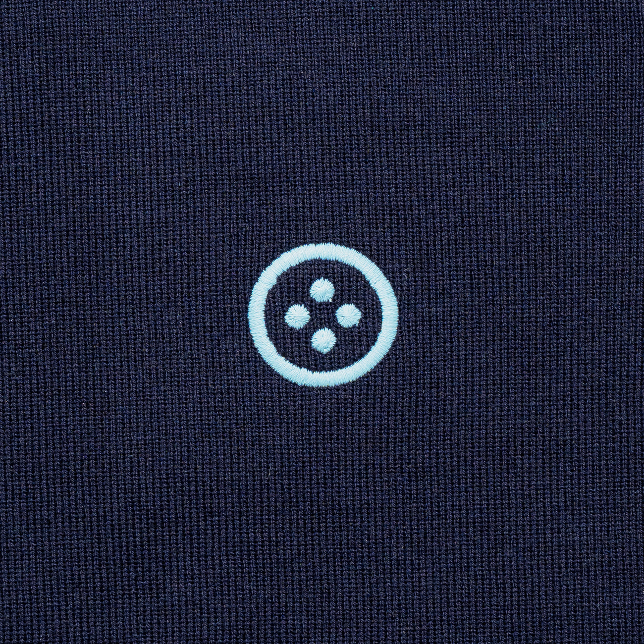 WOMEN  BASIC COTTON SILK CREW-KNIT 002〈コットン+シルク クルーネックニット_ネイビー〉