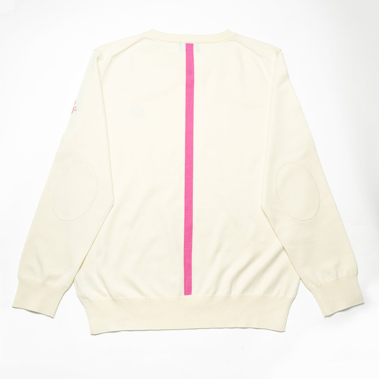 MEN  BASIC cotton_silk V-knit 002〈コットン+シルク  Vネックニット_ホワイト〉