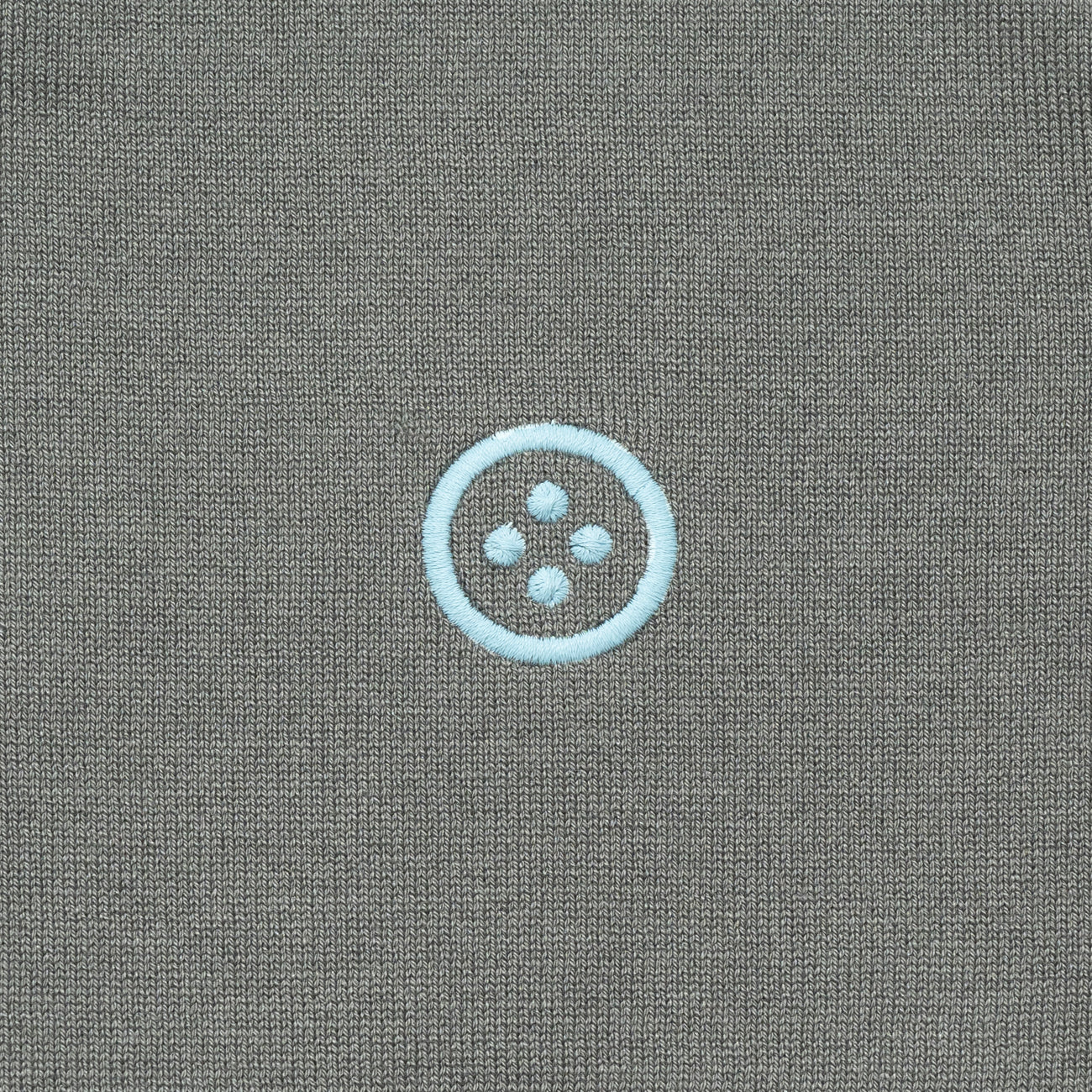 MEN  BASIC cotton_silk V-knit 002〈コットン+シルク  Vネックニット_グレー〉