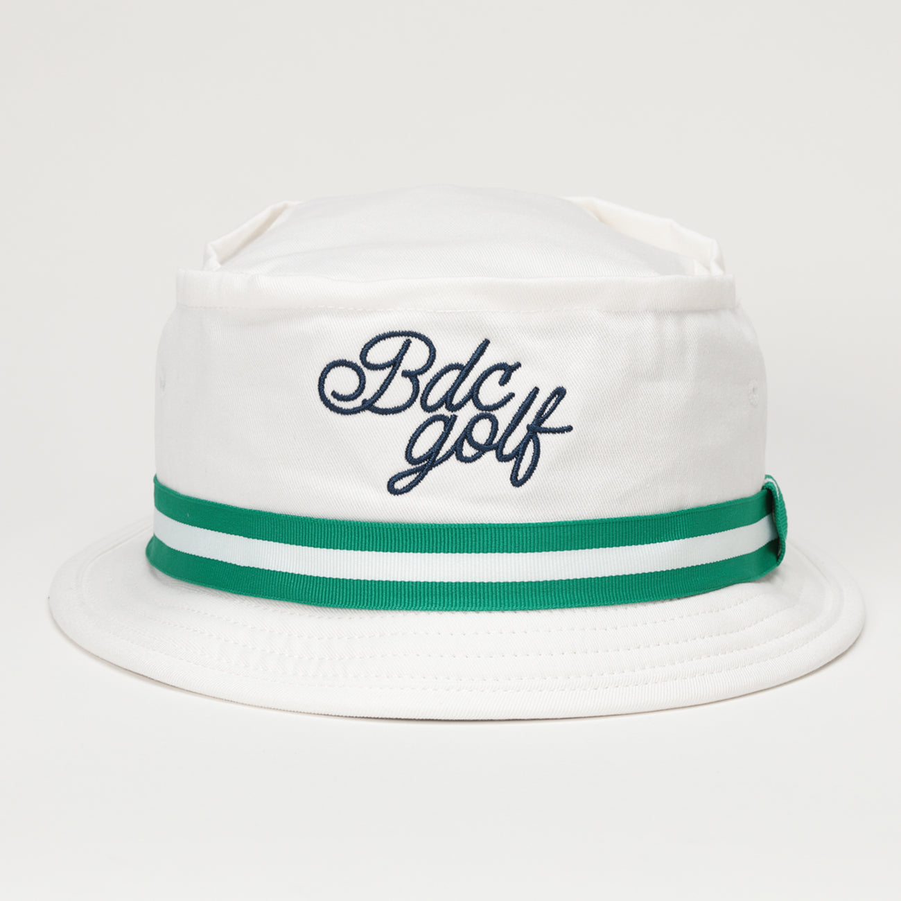 UNISEX Pukka REILLY BUCKET HAT〈Pukka製 ラインバケットハット_ホワイト×グリーン〉 ゴルフ 帽子 GOL